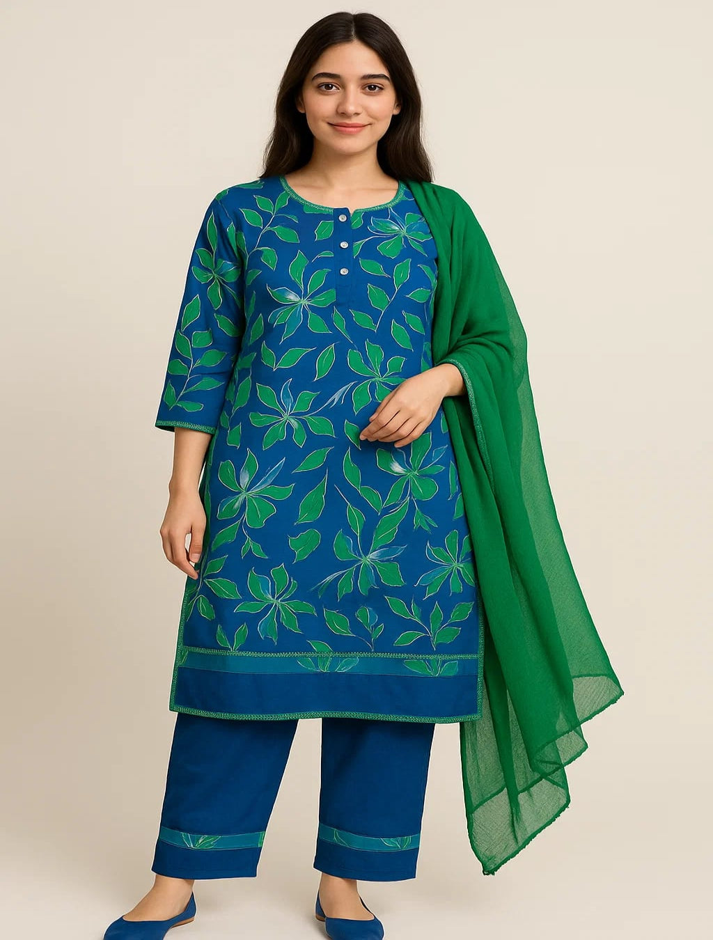 Fabric lawn Shirt and trouser 2 Pieces